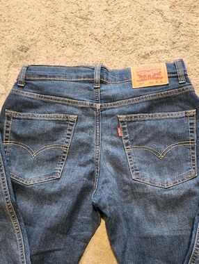 Levis 511 Performance Slim Jeans Boys Sz 16 28 x 30 Medium Wash Blue Red Tab